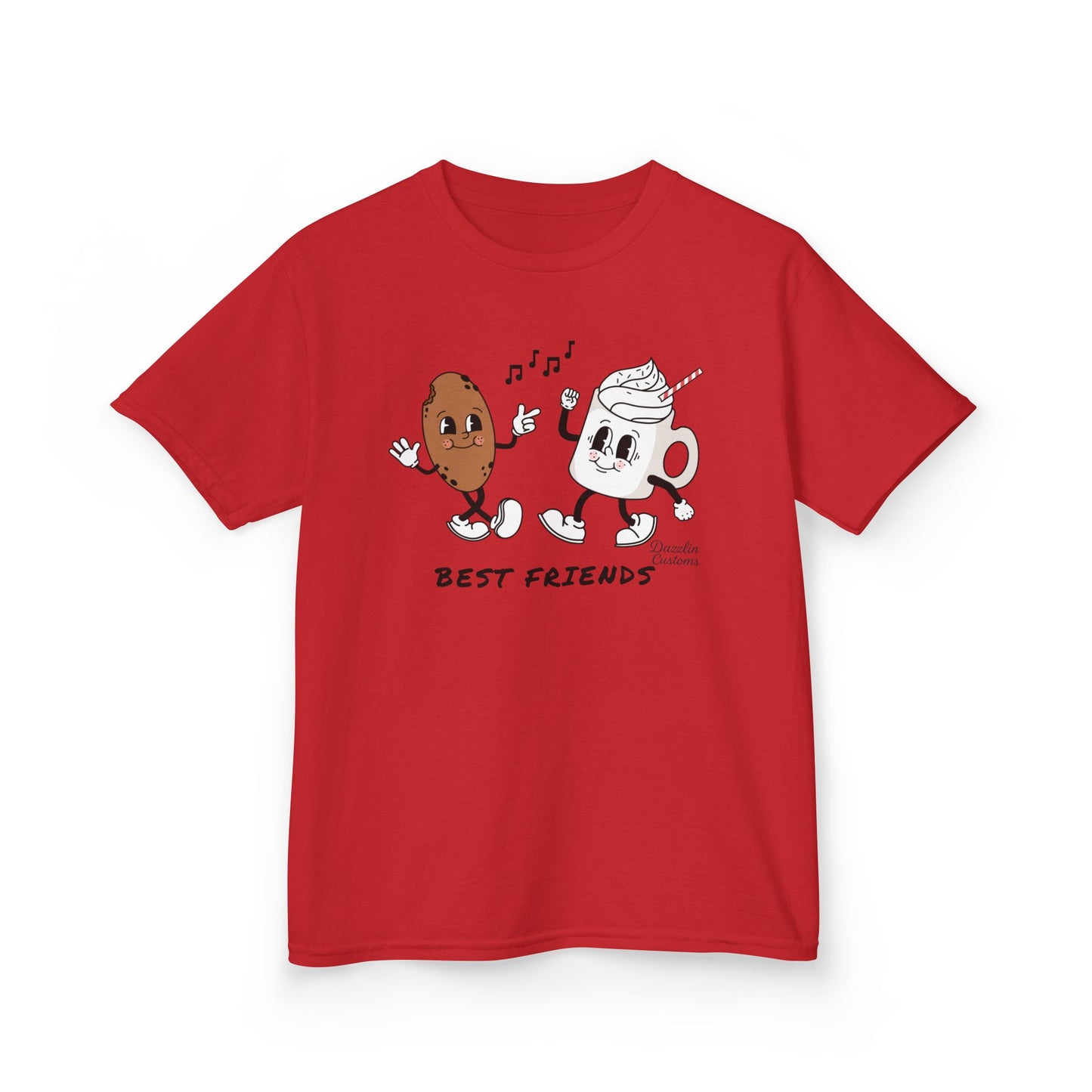 Cookie + Hot Cocoa = Best Friends Kids Heavy Cotton Tee