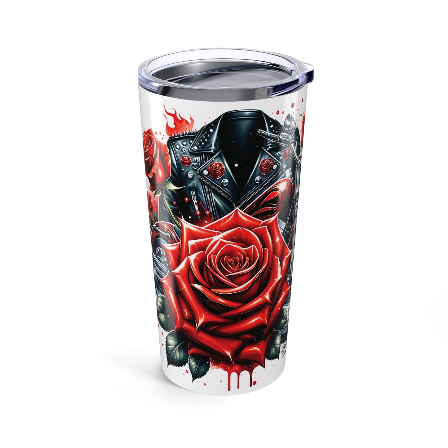 Rose & Motorcycle Tumbler - Stylish Travel Mug for Bikers, Gift for Motorcyclists, Rose Lover’s Drinkware, Floral Coffee Tumbler, [...]